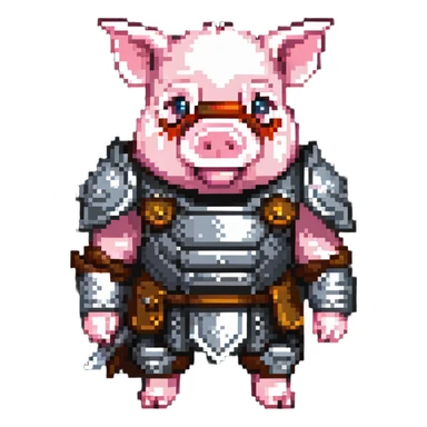 pig warrior sticker