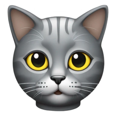 Grey Cat DJ sticker