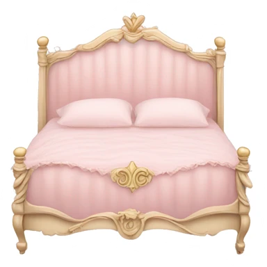 Royal pale pink princess bed sticker