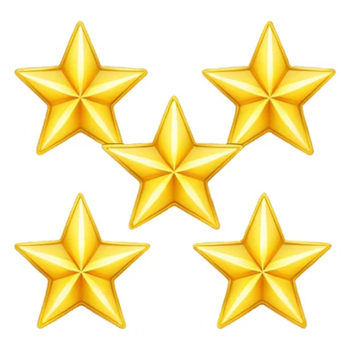 four stars in a vertical position sticker