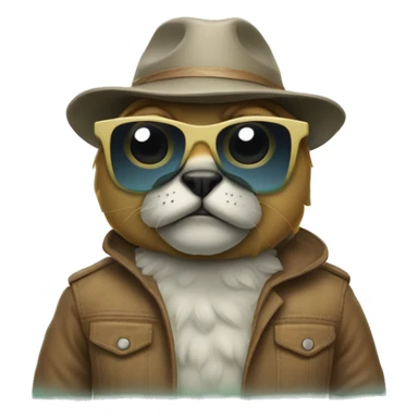 Cangrejo con gafas de sol sticker