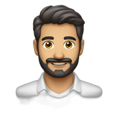 Aiman TAHIR linkedin without-bear no-facial-hair taper-cut mexican-moustache  with-shirt sticker