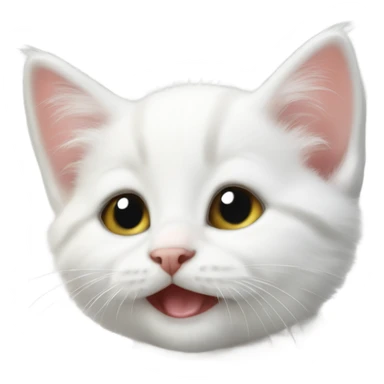 White baby kitten sticker