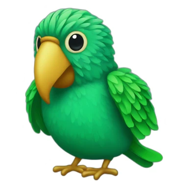Pajaro verde sticker
