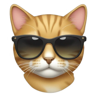 cat wit sunglass sticker