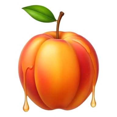 Dripping. Nectarine sticker