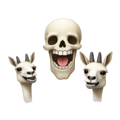 Un skull en llamas feliz  sticker