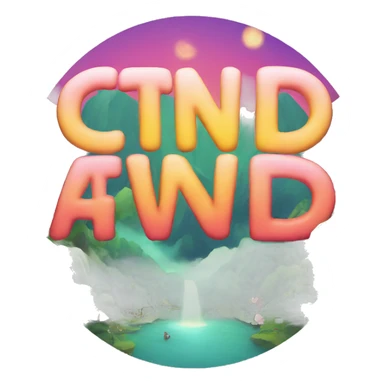 music festival logo with the letters CTND sticker