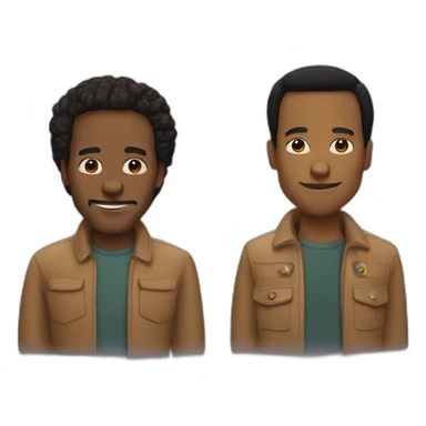 troy and abed sticker