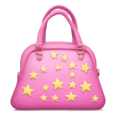 Pink Purse with pastel stars sticker
