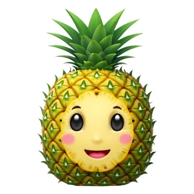 Upside down pineapple sticker