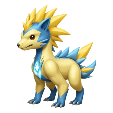 Manectric-Electrike-Fakémon-hybrid-creature (full body)  sticker