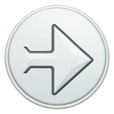 white round arrow  sticker