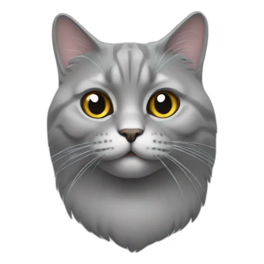 Gros chat gris sticker