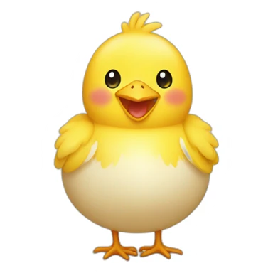 Happy chick sticker