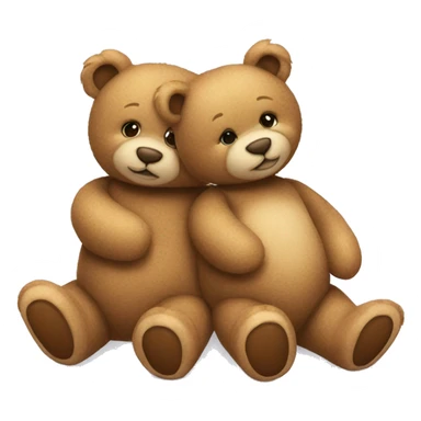 Two teddy bears in love  sticker