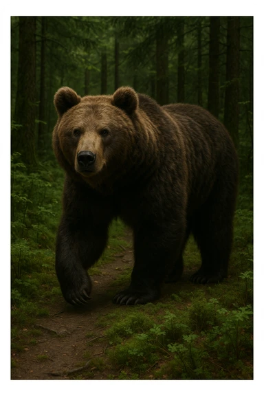 Grizzly bear sticker