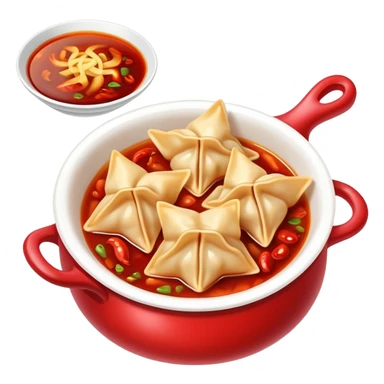 wontons chili oil sticker