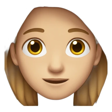 boy with brown long hair with blue eyes sticker