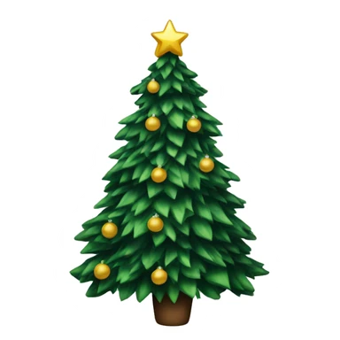 Christmas tree with black bows sticker