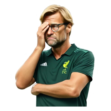 Klopp facepalm sticker
