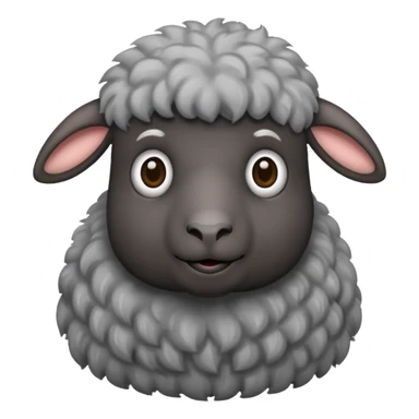 Oveja negra con canas sticker