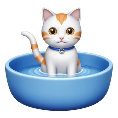 A water bowl for cats sticker