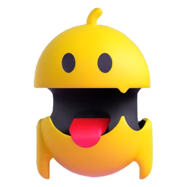 Pac-Man character sticker