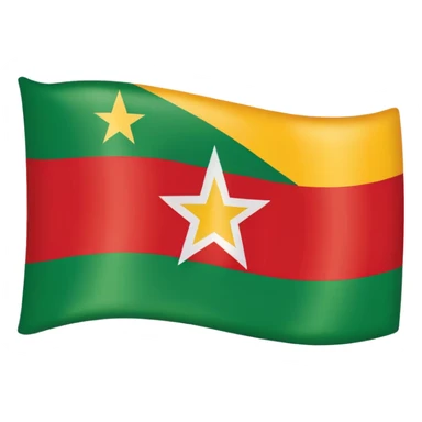 Old Myanmar flag sticker