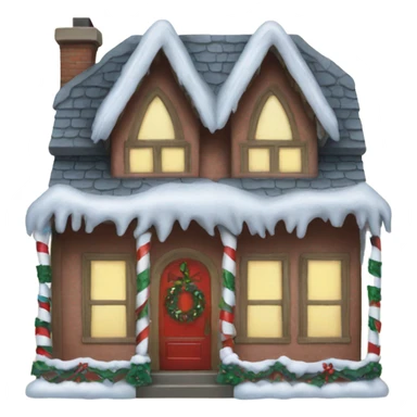 Christmas house sticker