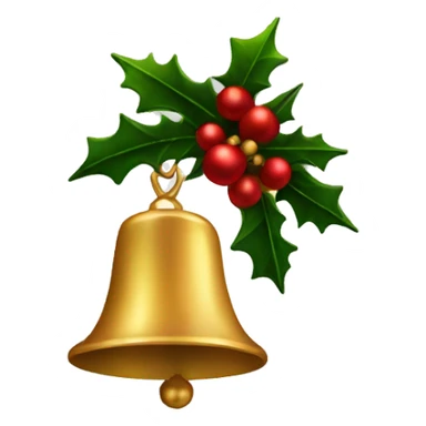 Christmas bell sticker