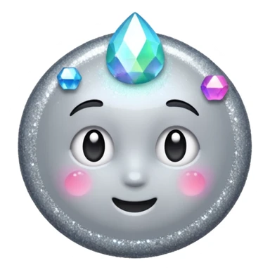 vamp glitter gray sticker