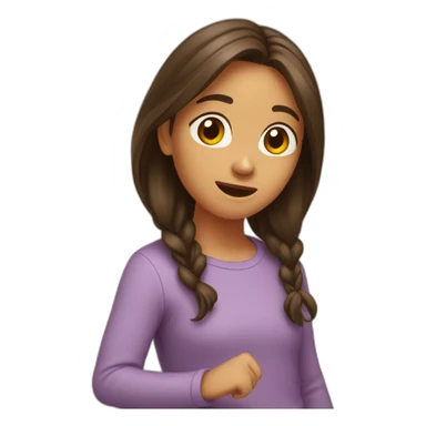 fille-brune-qui-dab sticker