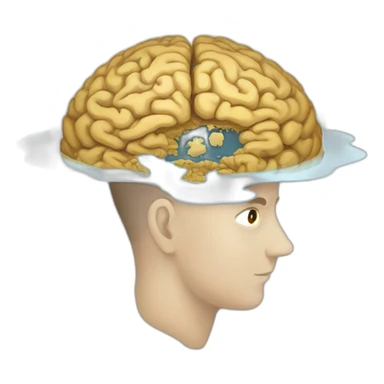 flat earth hidden brain sticker