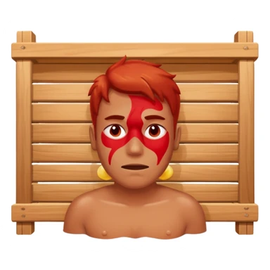 Person in sauna sticker