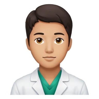 asian man pharmacy student sticker