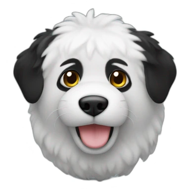 Mono peluche negro gordo sticker