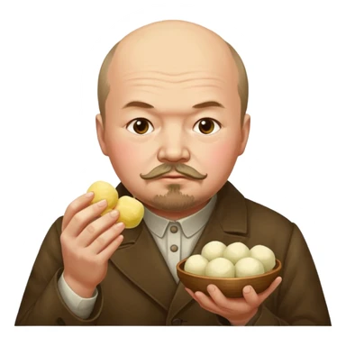 Lenin ăn mochi sticker