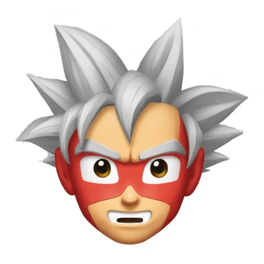 Goku Super Saiyan red detailed face  sticker