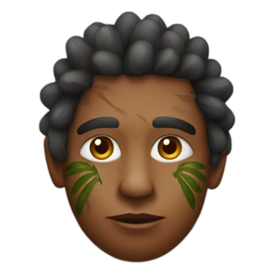 Aborigine on the palm sticker