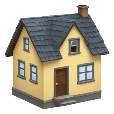 house with roof problems sticker