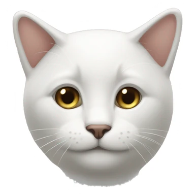 Белый кот sticker