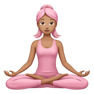 Yoga pink aesthetic sticker