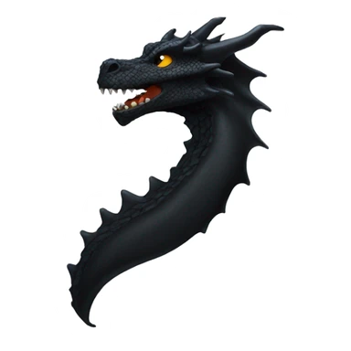 black dragon head breathingfire sticker