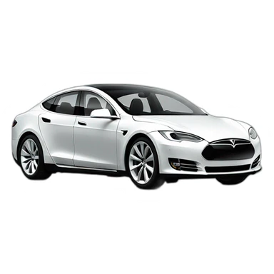 Tesla modèle s voiture sticker