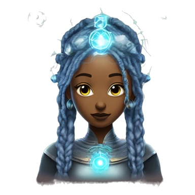 Technomancy Goddess is a mystical being who controls both magic and technology. She can cast spells on technological networks. Her powers blend the ancient art of magic with advanced cybernetics and technology. She can command machines sticker