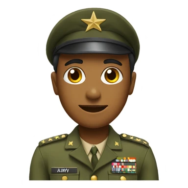 With army uniform  sticker