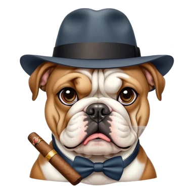 Gangster dog sticker