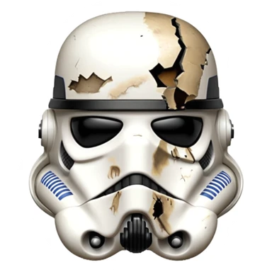 TK421 stormtrooper head view appearing like an opps, or accidental decision was made sticker