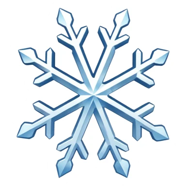 Snowflakes 3d sticker